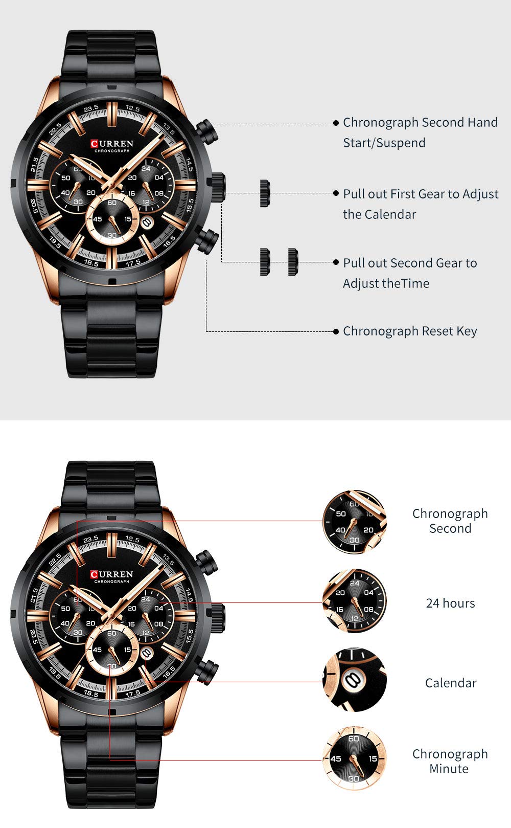 Foto 6 pulgar | Venta Internacional - Reloj Matkasur Para Hombre, Para Citas, Deportes, Resistente Al Agua, 30 M A 50 M
