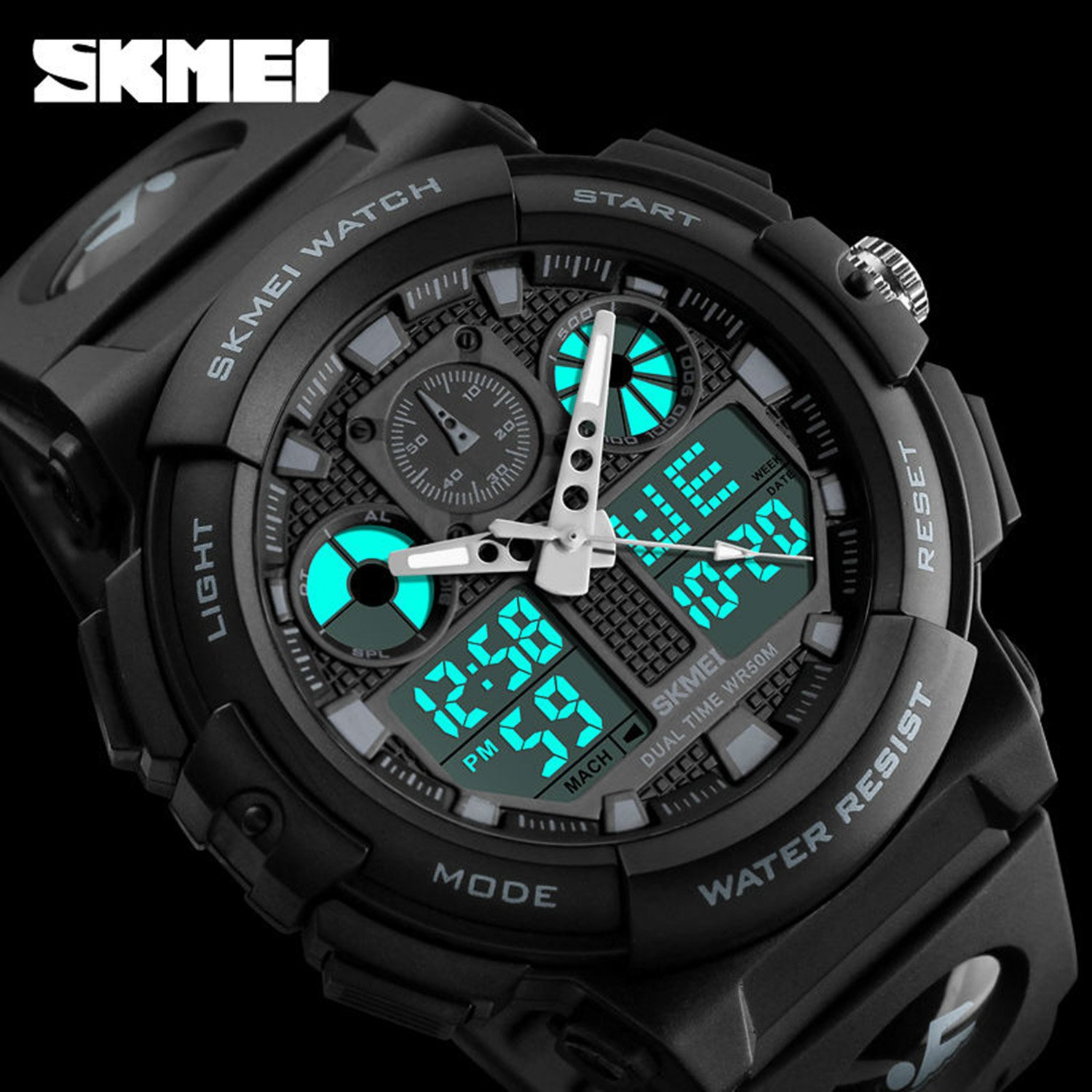 Foto 4 | Venta Internacional - Reloj Gosasa Shock Para Hombre, Deportes Al Aire Libre, Led Digital, Negro