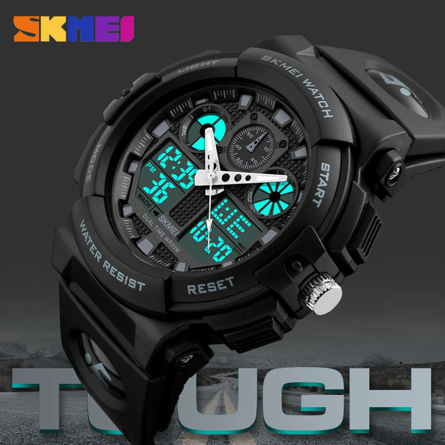 Foto 5 | Venta Internacional - Reloj Gosasa Shock Para Hombre, Deportes Al Aire Libre, Led Digital, Negro
