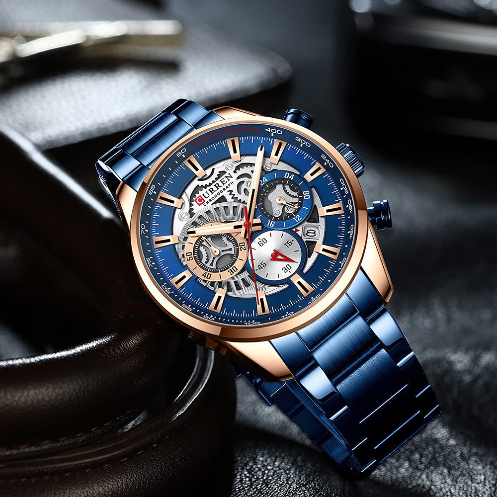 Foto 3 pulgar | Venta Internacional - Reloj Fanmis Con Cronógrafo De Negocios De Lujo Para Hombre, Vestido Con Diseño De Agua