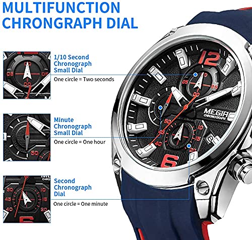 Foto 5 pulgar | Venta Internacional - Reloj Megir Sport Chronograph Quartz Luminous Para Hombre