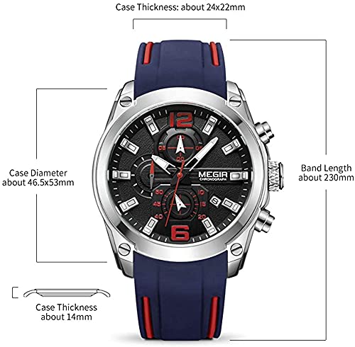 Foto 7 pulgar | Venta Internacional - Reloj Megir Sport Chronograph Quartz Luminous Para Hombre