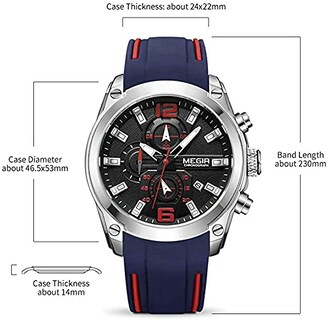 Foto 6 | Venta Internacional - Reloj Megir Sport Chronograph Quartz Luminous Para Hombre
