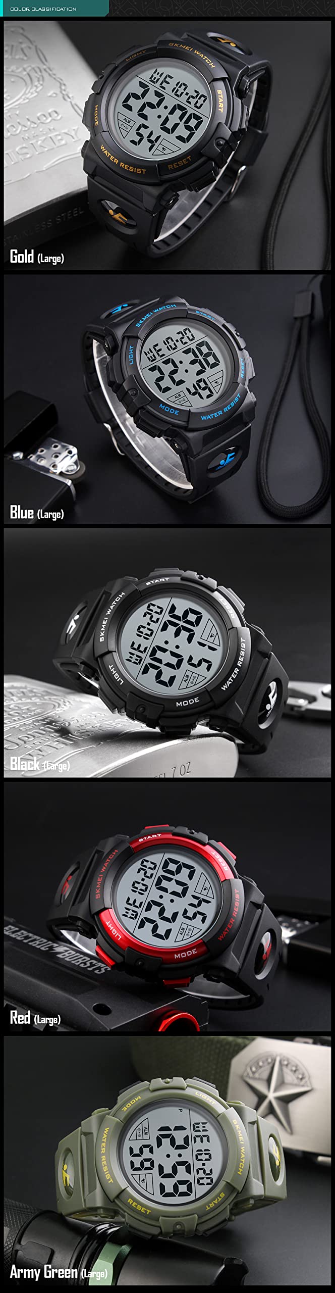 Foto 5 pulgar | Reloj para Hombre Electrónico Multifuncional -Venta Internacional