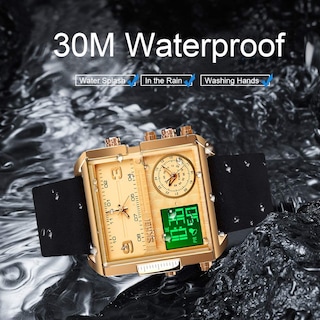 Foto 5 | Venta Internacional - Reloj Bozlun, Cronógrafo Digital De Cuarzo Con Alarma De 3 Tiempos, Para Hombre