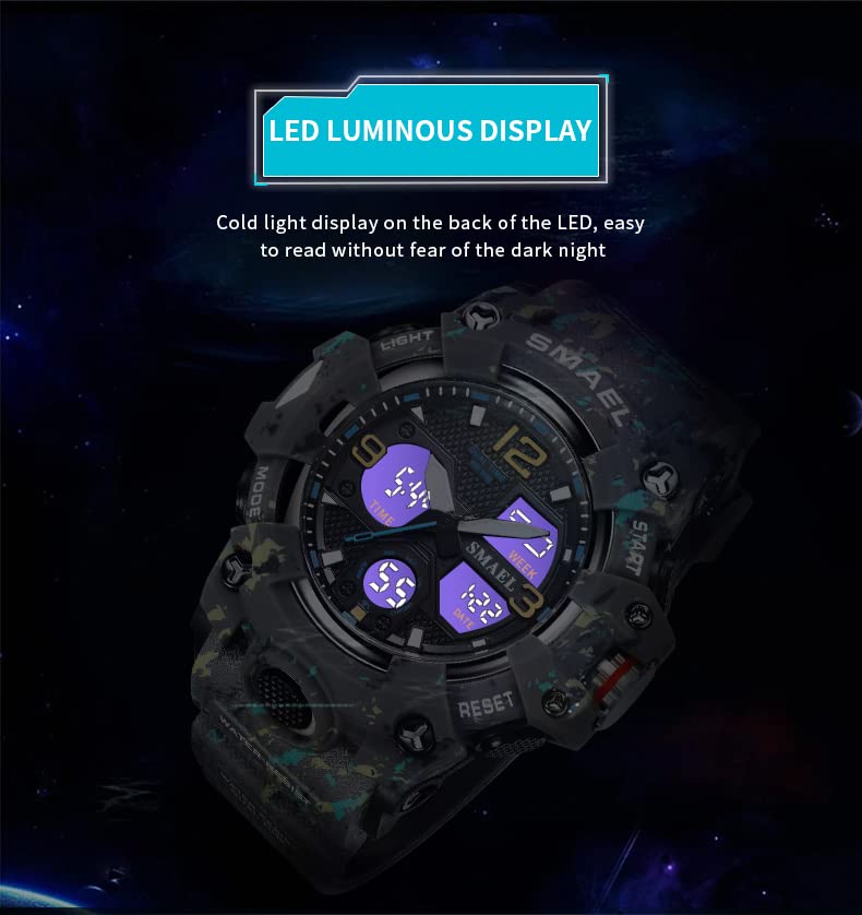 Foto 6 pulgar | Venta Internacional - Reloj Hooshu Para Hombre, Analógico, Con Doble Pantalla, Para Deportes Al Aire Libre