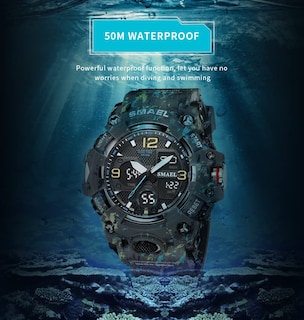 Foto 6 | Venta Internacional - Reloj Hooshu Para Hombre, Analógico, Con Doble Pantalla, Para Deportes Al Aire Libre
