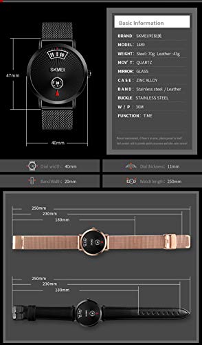 Foto 5 | Venta Internacional - Reloj Gosasa Simple Quartz Business Para Hombre, Resistente Al Agua Hasta 30 M