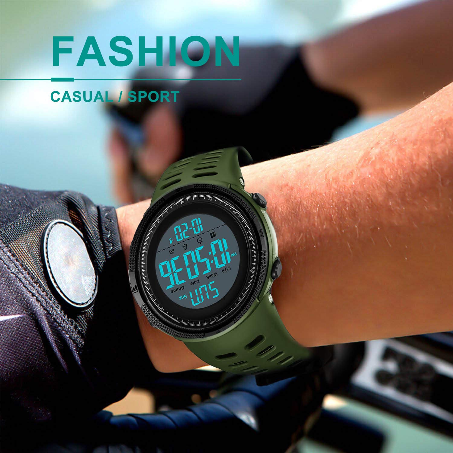 Foto 3 pulgar | Venta Internacional - Reloj Militar Impermeable Cofuo Con Alarma Para Hombre