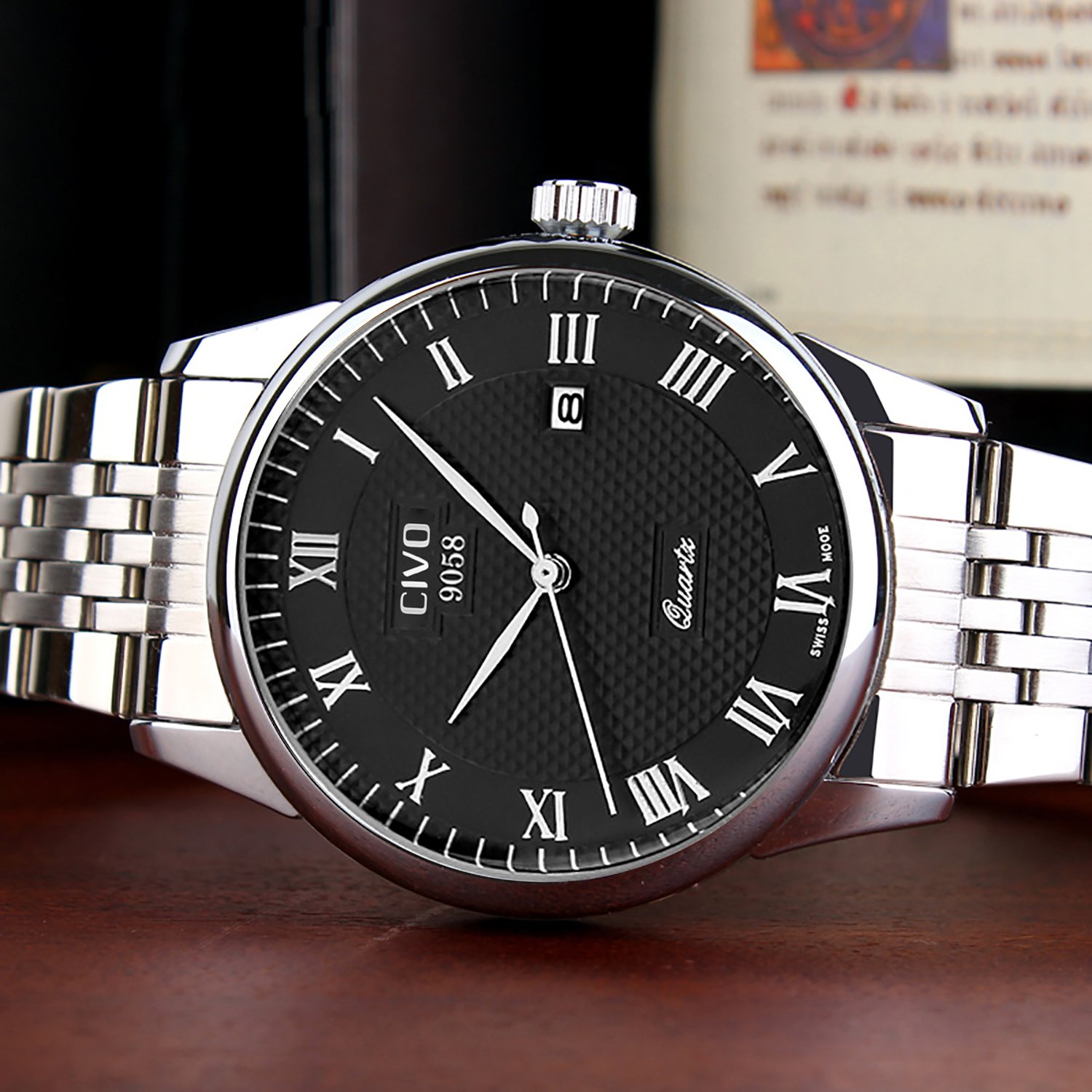 Foto 4 pulgar | Venta Internacional - Calendario De Fechas Watch Civo Luxury A Prueba De Agua Para Hombre
