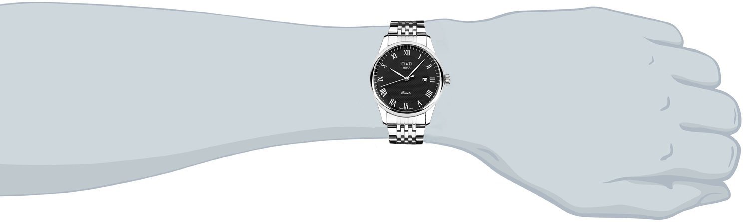 Foto 5 pulgar | Venta Internacional - Calendario De Fechas Watch Civo Luxury A Prueba De Agua Para Hombre