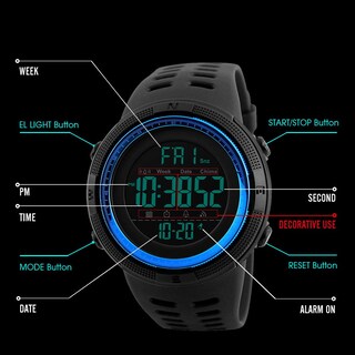 Foto 5 | Venta Internacional - Pantalla Led Digital Watch Xiifx De Cara Grande A Prueba De Agua Para Niños