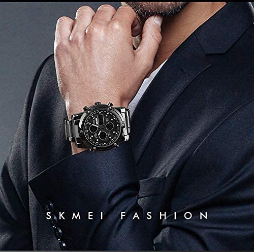 Foto 6 | Venta Internacional - Reloj De Pulsera Skmei Analógico Digital Para Hombre De Acero Inoxidable