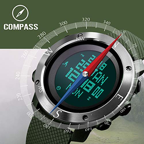 Foto 4 | Venta Internacional - Reloj Deportivo Digital Skmei Para Hombre Con Brújula, Resistente Al Agua, 50 M