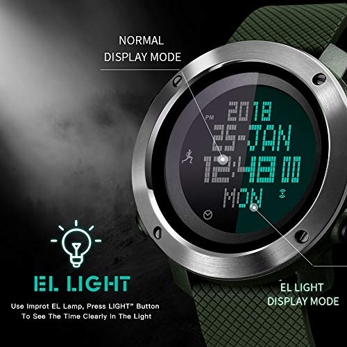Foto 5 | Venta Internacional - Reloj Deportivo Digital Skmei Para Hombre Con Brújula, Resistente Al Agua, 50 M