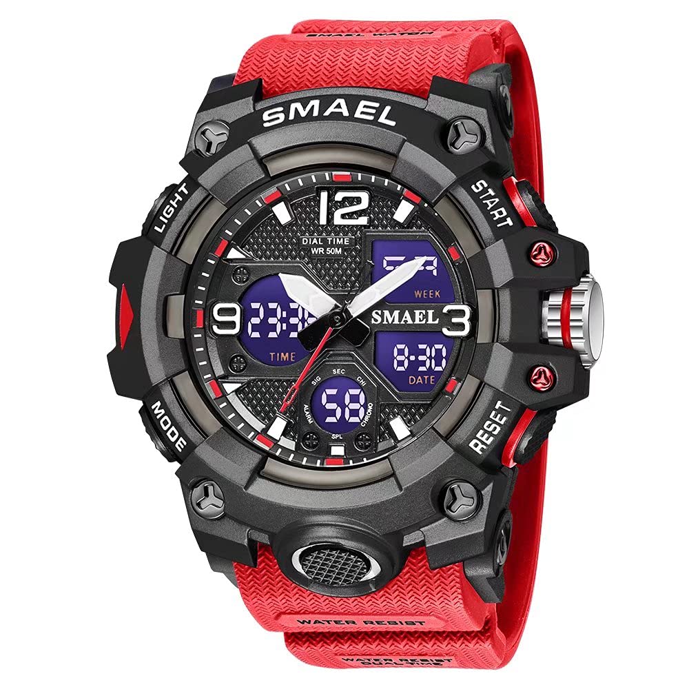 Venta Internacional - Reloj Smael Con Alarma Led Deportiva Impermeable Militar Para Exteriores