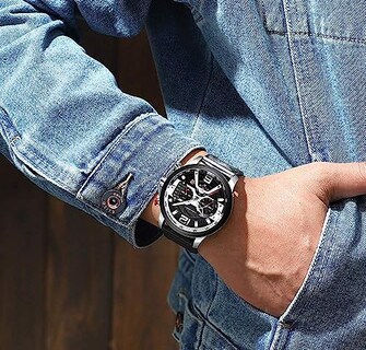 Foto 6 | Venta Internacional - Reloj Fanmis, Vestido Lujoso Con Cronógrafo De Negocios Para Hombre