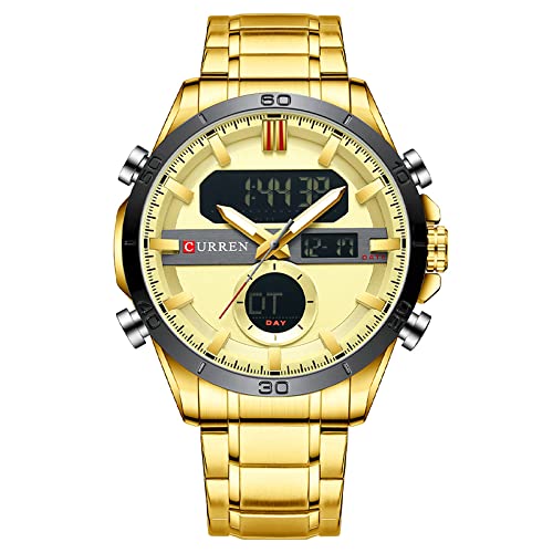 Venta Internacional - Reloj Electrónico De Cuarzo Matkasur De Doble Movimiento Para Hombre, 48 Mm