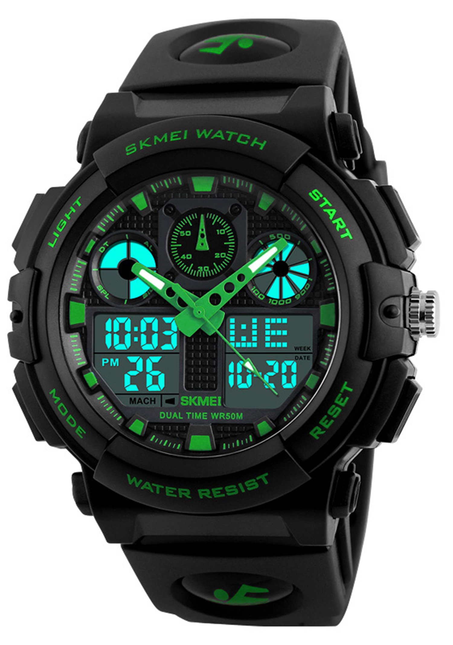 Foto 1 | Venta Internacional - Reloj Gosasa Shock Para Hombre, Para Deportes Al Aire Libre, Led De Doble Hora, 50 M