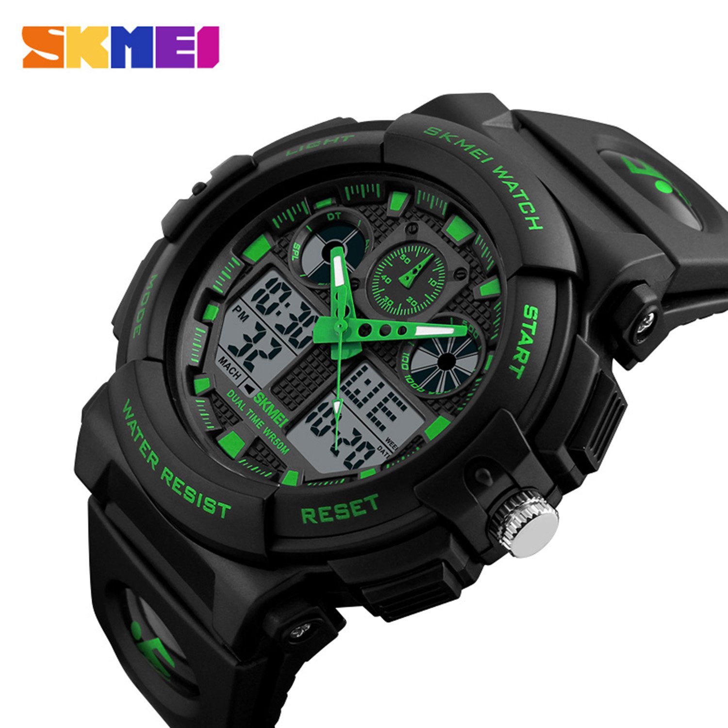 Foto 3 pulgar | Venta Internacional - Reloj Gosasa Shock Para Hombre, Para Deportes Al Aire Libre, Led De Doble Hora, 50 M
