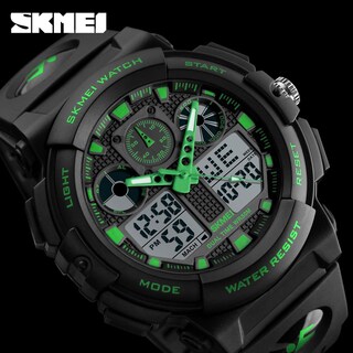 Foto 5 | Venta Internacional - Reloj Gosasa Shock Para Hombre, Para Deportes Al Aire Libre, Led De Doble Hora, 50 M
