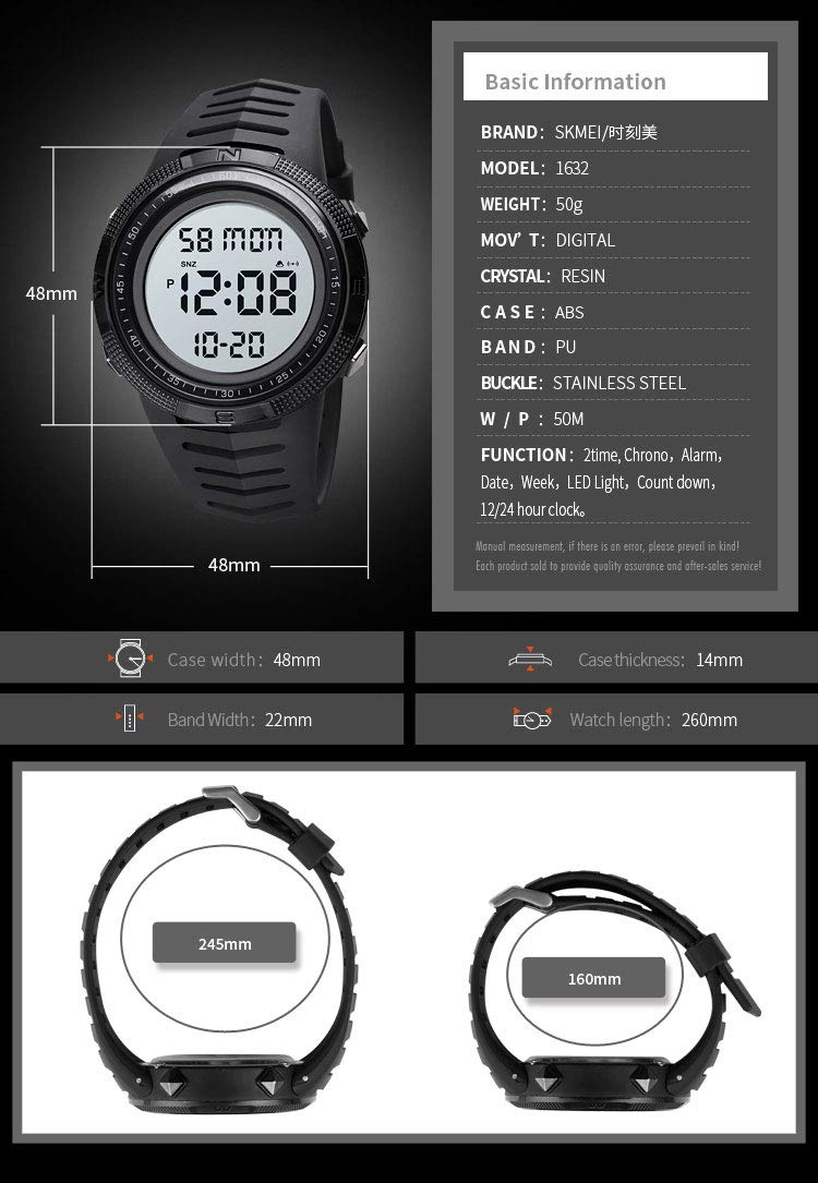 Foto 5 pulgar | Venta Internacional - Reloj Deportivo Digital Gosasa Waterproof Military Para Hombre