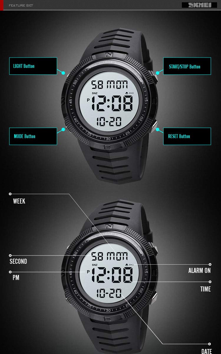 Foto 7 pulgar | Venta Internacional - Reloj Deportivo Digital Gosasa Waterproof Military Para Hombre