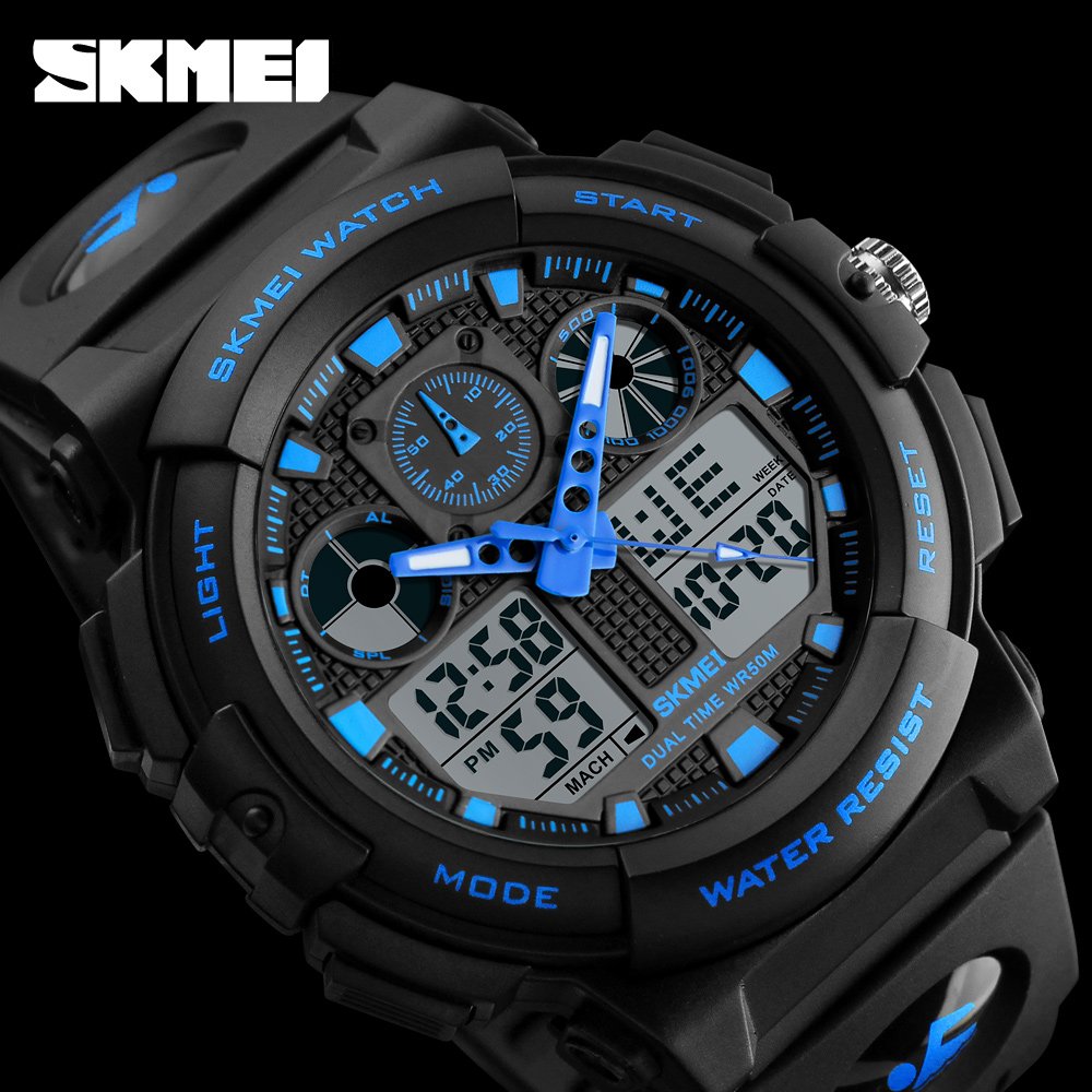 Foto 3 pulgar | Venta Internacional - Reloj Skmei Sports Analógico-digital Con Esfera Azul Para Hombre