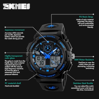 Foto 5 | Venta Internacional - Reloj Skmei Sports Analógico-digital Con Esfera Azul Para Hombre