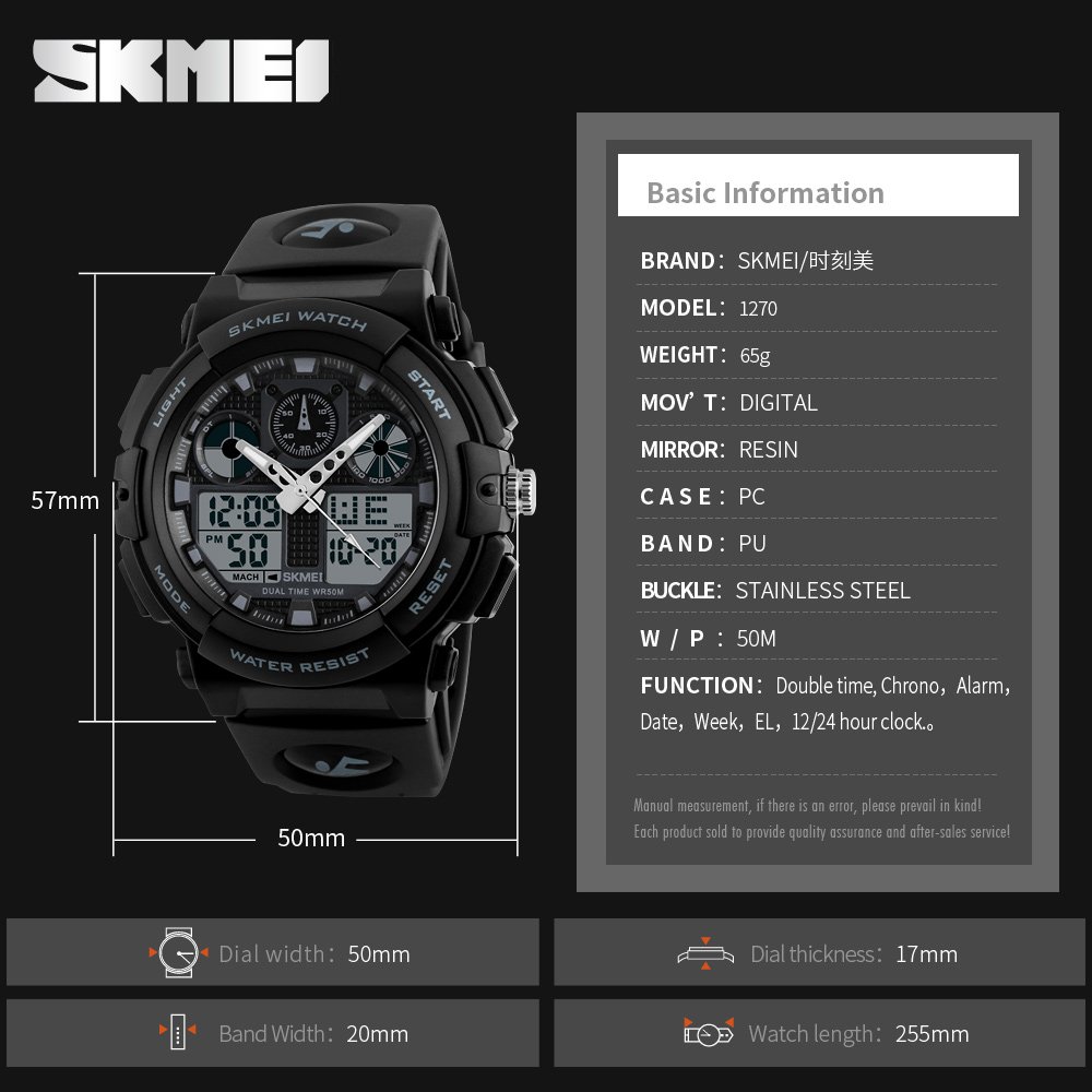 Foto 6 | Venta Internacional - Reloj Skmei Sports Analógico-digital Con Esfera Azul Para Hombre