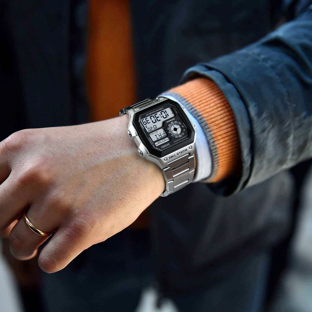 Foto 6 pulgar | Venta Internacional - Reloj Deportivo Yooten Word Time Con Alarma Digital De Doble Hora Para Hombre
