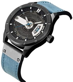 Foto 2 | Venta Internacional - Reloj Fanmis, Correa De Piel Para Hombre, Chapada En Negro, 30 M, Resistente Al Agua