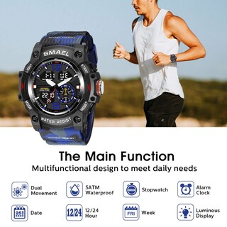 Foto 2 | Venta Internacional - Reloj Aswan, Cronómetro Digital, Alarma, Luz Led, Para Hombre