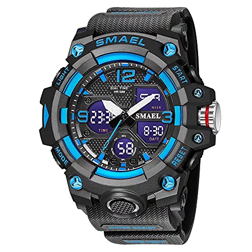 Venta Internacional - Reloj Smael Con Alarma Led Impermeable Para Hombre, Militar Y Exterior