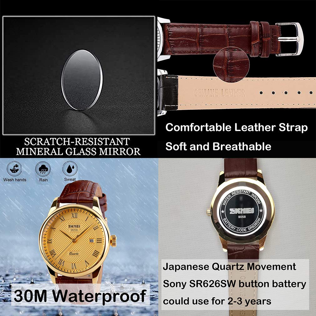 Foto 4 pulgar | Venta Internacional - Mira El Vestido Casual De Negocios De Skmei Para Hombre Con Calendario