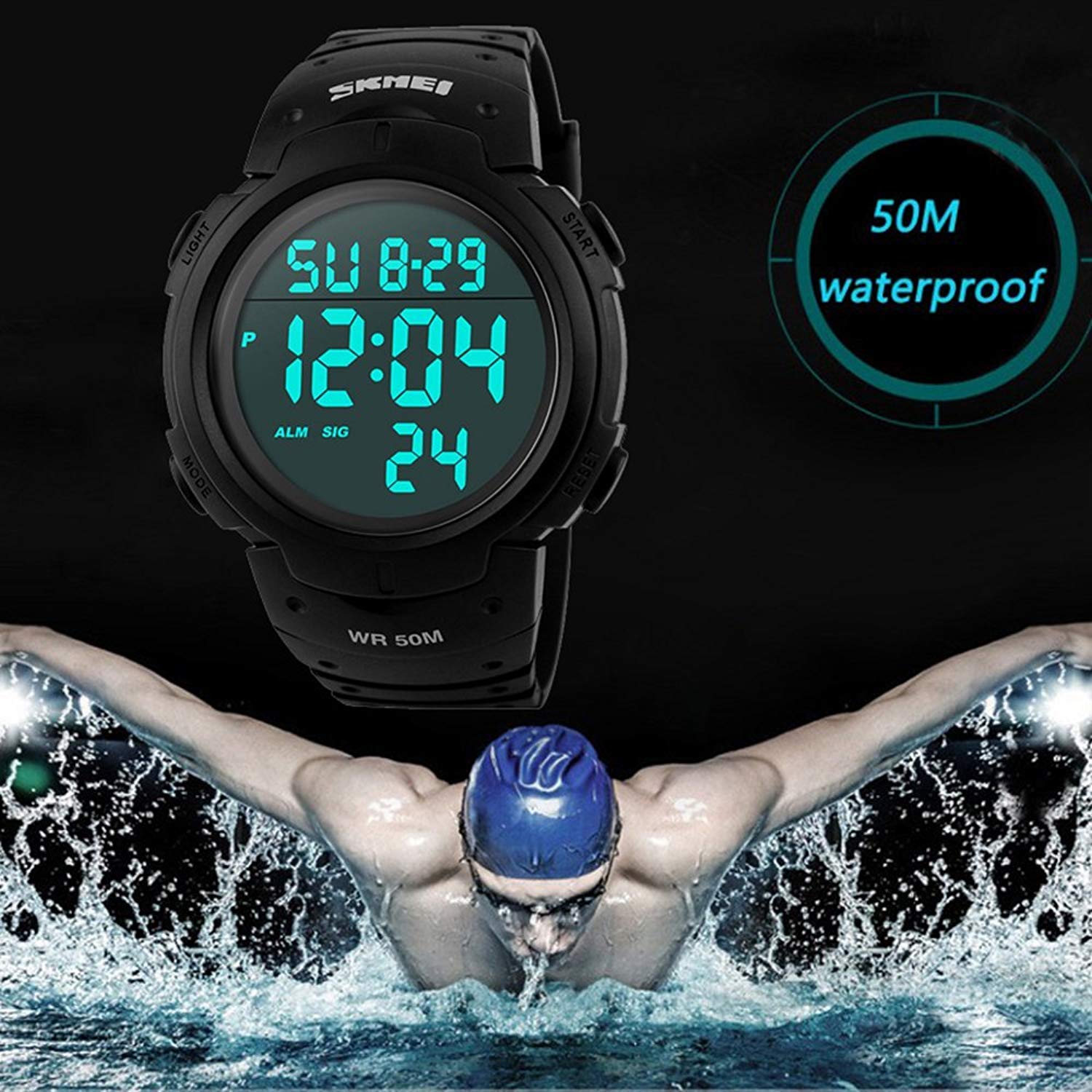 Foto 5 pulgar | Venta Internacional - Reloj Eletout, Deportivo Digital, Impermeable, Casual, Para Hombre