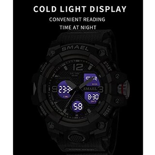 Foto 4 | Venta Internacional - Reloj Smael Con Alarma Led Impermeable Para Hombre, Militar Y Exterior