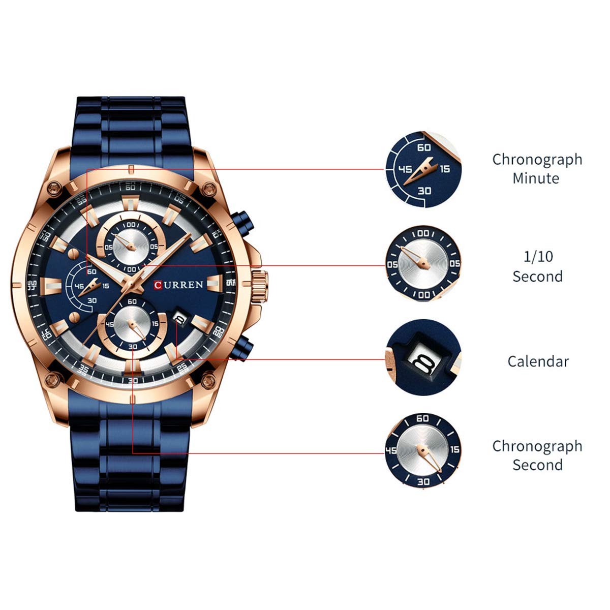 Foto 2 | Venta Internacional - Reloj Cigoo 8360 Luxury Business Classic Quartz Para Hombre