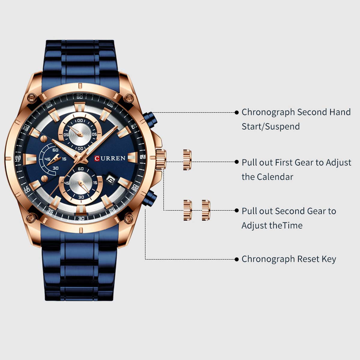 Foto 9 pulgar | Venta Internacional - Reloj Cigoo 8360 Luxury Business Classic Quartz Para Hombre