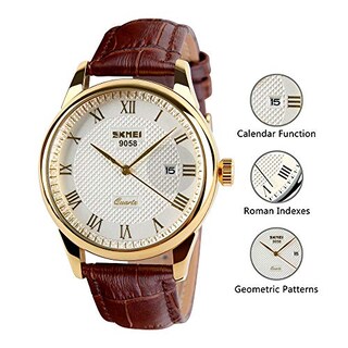 Foto 2 | Venta Internacional - Reloj Analógico De Cuarzo Cakcity Para Hombre, De Negocios, Resistente Al Agua