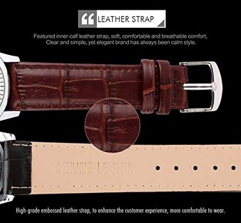 Foto 5 | Venta Internacional - Reloj Analógico De Cuarzo Cakcity Para Hombre, De Negocios, Resistente Al Agua