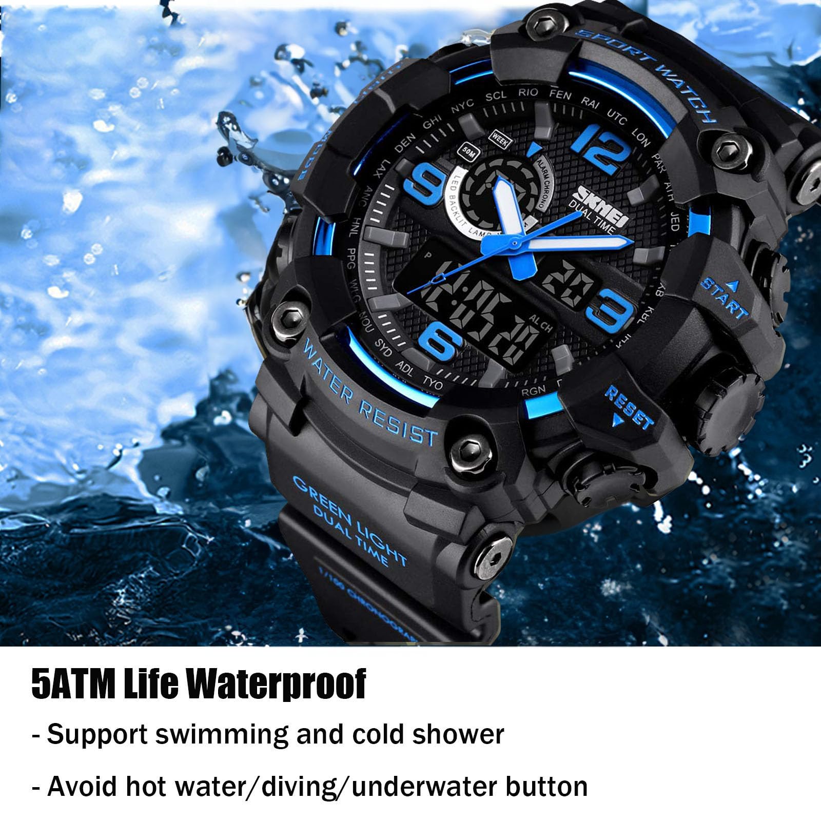 Foto 4 pulgar | Venta Internacional - Reloj Gosasa S-shock Led Impermeable Multifunción Para Hombre