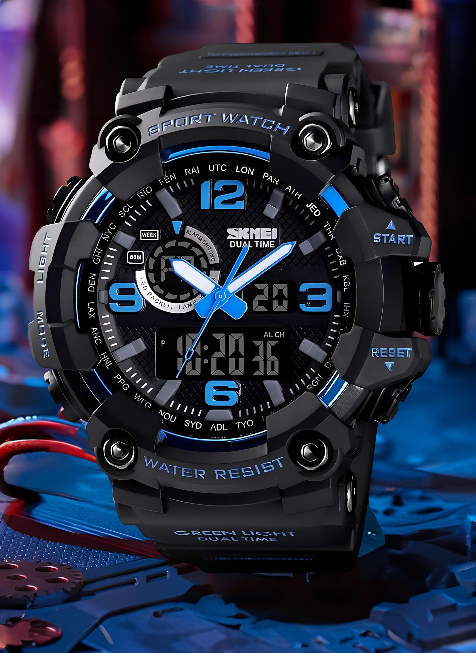 Foto 5 pulgar | Venta Internacional - Reloj Gosasa S-shock Led Impermeable Multifunción Para Hombre