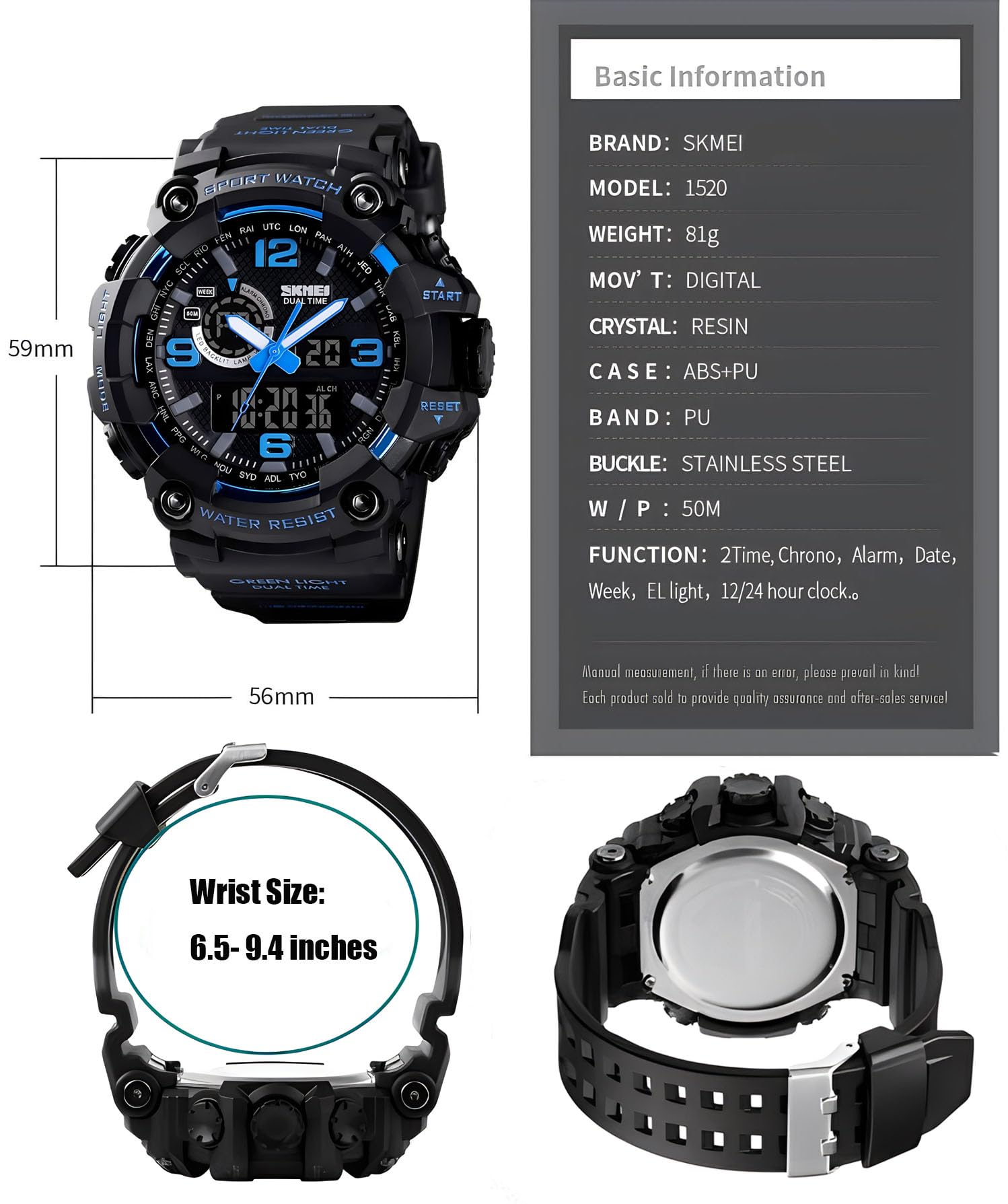Foto 6 | Venta Internacional - Reloj Gosasa S-shock Led Impermeable Multifunción Para Hombre
