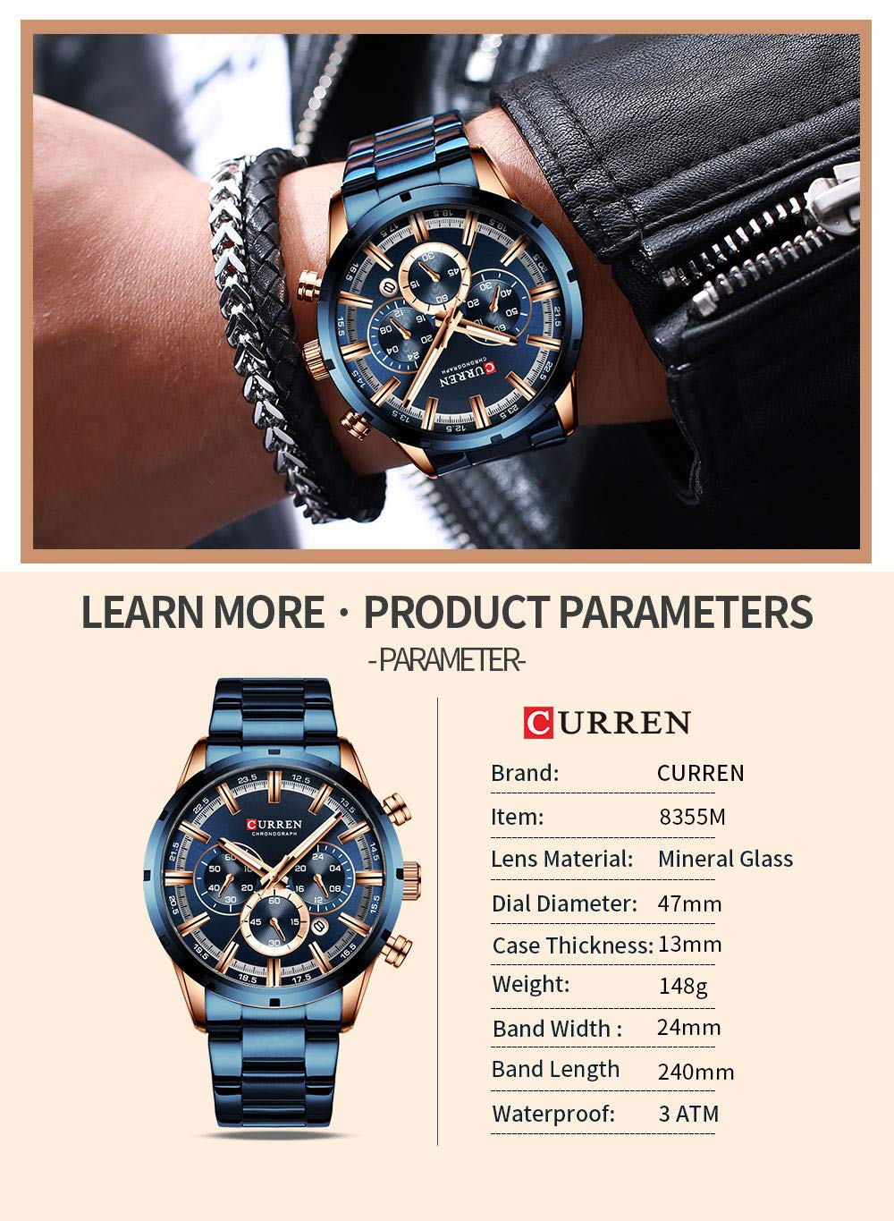 Foto 7 | Venta Internacional - Reloj Matkasur Para Hombre Y Citas Deportivas, Impermeable, Con Caja De Regalo