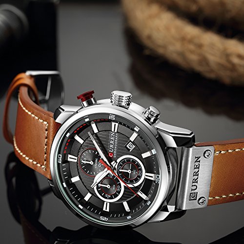 Foto 6 pulgar | Venta Internacional - Reloj De Pulsera Cluqmeik Curren 8271 Chronograph 3atm Waterproof