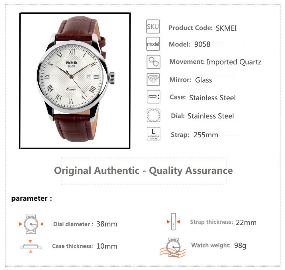 Foto 6 pulgar | Venta Internacional - Reloj Skmei Fashion Business Casual Quartz Para Hombre