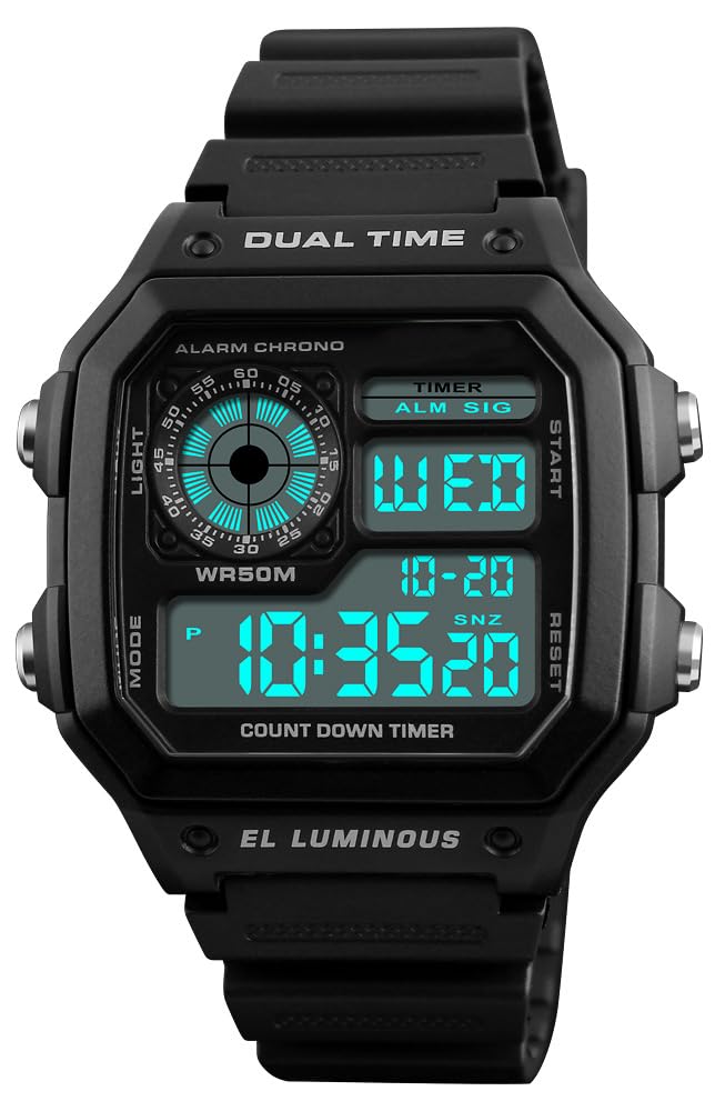 Venta Internacional - Reloj Yooten, Digital, Luminoso, Impermeable, Multifunción Para Hombre