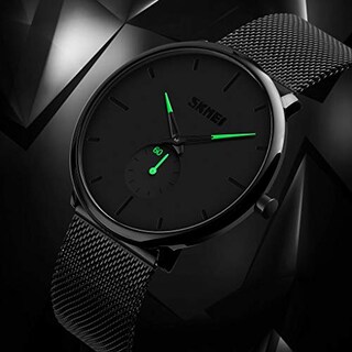 Foto 2 | Venta Internacional - Reloj De Pulsera Ultradelgado Pizitang Para Hombre De Acero Inoxidable