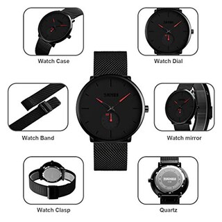Foto 4 | Venta Internacional - Reloj De Pulsera Ultradelgado Pizitang Para Hombre De Acero Inoxidable